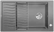 Blanco Elon XL 8 S Einbausple Silgranit PuraDur, Farbe alumetallic, InFino Ablauf, 524862