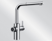 Blanco Evol-S Volume, Hochdruck Zugauslauf Schlauchbrause, chrom, Hebel rechts, 525210