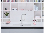 Blanco Evol-S Volume, Hochdruck Zugauslauf Schlauchbrause, chrom, Hebel rechts, 525210