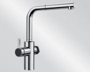 Blanco Evol-S Volume, Hochdruck Zugauslauf Schlauchbrause, chrom, Hebel links, 525212