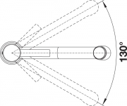 Blanco Ambis-S, Edelstahl gebrstet, Niederdruck, 525124