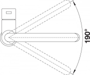 Blanco Candor-S, Edelstahl gebrstet, Niederdruck, 525125