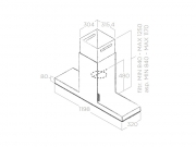 Elica Haiku ISLAND IX/A/120 Inselhaube Edelstahl, PRF0146279. Mit 5 Jahren Garantie!