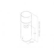 Elica Tube Pro Island IX/A/43 Inselhaube Edelstahl, PRF0044794A. Mit 5 Jahren Garantie!
