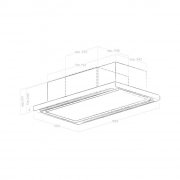 Elica Cloud Seven IX/F/90 Deckenlfter Edelstahl, PRF0141953. Mit 5 Jahren Garantie!