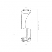 Elica NAKED URBAN ZINC/F/25 Inselhaube Zinkoptik, PRF0147734. Mit 5 Jahren Garantie!