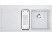 Einzelstck Franke Mythos MTG 651-100 Einbausple, Fragranit+, Farbe Glacier, Druckknopfventil, 114.0476.969