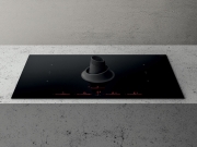 Elica Nikolatesla Upside BL/F/83 Induktionskochfeld mit Dunstabzug, schwarzes Glas, PRF0146217. Mit 5 Jahren Garantie!