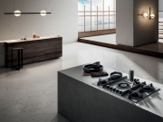 Elica Nikolatesla Flame BL/F/88 Gaskochfeld mit Dunstabzug, schwarzes Glas, PRF0147741. Mit 5 Jahren Garantie!