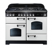 Falcon Classic Deluxe 110, Range Cooker, Glaskeramikkochfeld, 110 cm, Farbe Gloss Black, mit 5 Jahren Garantie!