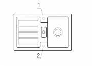 Villeroy & Boch Flavia 45, Farbe RW Stone White, Classicline