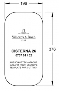 Villeroy & Boch Cisterna 26, Farbe RW Stone White, Classicline