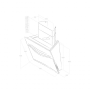Elica Conzetto Spaziale BL/F/75 Wandhaube schwarz, PRF0147267. Mit 5 Jahren Garantie!