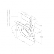 Elica Om TOUCH SCREEN BL/F/80 Wandhaube schwarz, 61612979A. Mit 5 Jahren Garantie!