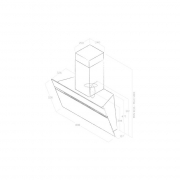 Elica STRIPE URBAN ZINC/A/90 Wandhaube Zinkoptik, PRF0147739. Mit 5 Jahren Garantie!