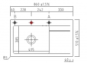 Systemceram KeraDomo STEMA 86 SL in Siena (matt), mit 5 Jahren Garantie