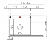Systemceram KeraDomo STEMA 86 SL F in Magnolie (glnzend), mit 5 Jahren Garantie