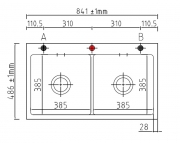 Systemceram KeraDomo MERA TWIN F in Alu (matt), mit 5 Jahren Garantie