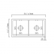 Systemceram KeraDomo MERA TWIN U in Fango (matt), mit 5 Jahren Garantie