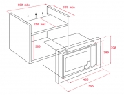 Teka MS 620 BIS, Einbau-Mikrowelle mit Grill, mit 5 Jahren Garantie!