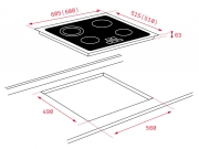 Teka TZ 6415, Highlight-Kochfeld, 60 cm, Facette, mit 5 Jahren Garantie!