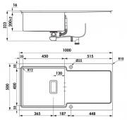 Naber-CONTURA� Chiave 1 Einbausp�le, Set inkl. Armatur, 1041022