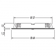 LUMICA Slash E LED, Einzelleuchte ohne Schalter, edelstahlfarbig, 7063299