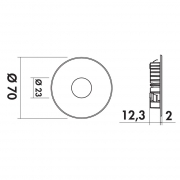 LUMICA Riflettore Farbwechsel LED Einbauleuchte, schwarz matt, 7061332