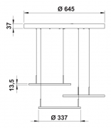 LUMICA Plate 3R LED Pendelleuchte, schwarz matt, 7065031