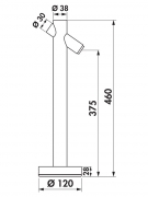 LUMICA Hob LED Aufbauleuchte, schwarz matt, 7063043