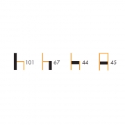 Naber Tablon Barile 2, Gestell Edelstahl, Hocker in 2 Farbvarianten erhltlich