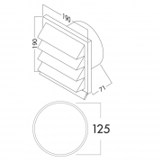 Naber COMPAIR K-Jal 125 Auenjalousie, anthrazit, 4021079