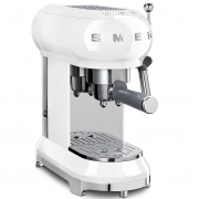 SMEG ECF01WHEU, Espressomaschine, Siebtrger, Farbe Wei