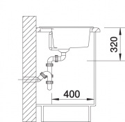 Einzelstck Blancodalago 6 Silgranit PuraDur 2, Farbe anthrazit, 514197