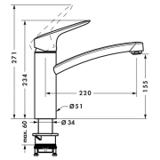 hansgrohe Logis 2, chrom, Hochdruck, 5026107