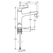 Hansa Ronda 1, chrom Hochdruck, 5028003