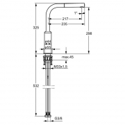 Hansa Ronda 7, Auszugsbrause chrom Hochdruck, 5028011