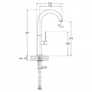 Linea Bello 1 chrom, Hochdruck, 5011210