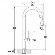 Linea Bello 3 chrom, Hochdruck, 5011214