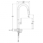 Linea Bello 3 chrom, Hochdruck, 5011214