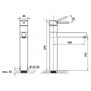 Linea Filler, Edelstahl, Hochdruck, 5011075