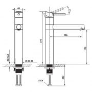 Linea Filler, Edelstahl, Hochdruck, 5011075