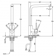 Linea Files 2 Edelstahl, Hochdruck, 5011073