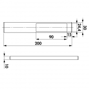 LUMICA Stretto Farbwechsel LED ohne Schalter, edelstahlfarbig, 7062206