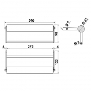 LUMICA Aurora Papierrollenhalter, edelstahlfarbig, 8042208