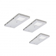 LUMICA Jarl 1 LED Set 3 ohne Schalter, Edelstahl, neutralwei, 7061109