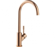 Villeroy & Boch Armatur Umbrella, Edelstahl massiv Rosegold, Festauslauf, 925300LV