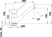 BLANCOANTAS-S chrom Niederdruck, 516764