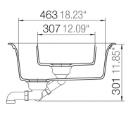 Schock Lotus C-150 A Einbau/Auflage, INKL. RESTESCHALE, Magma
