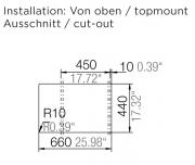 Schock Genius D-100 S A Einbau/Auflage, Nero